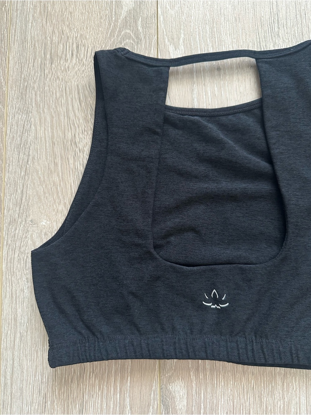 Beyond Yoga Top Spacedye Open Back Yoga Sports Bra Athleisure Black Sz M - Picture 6 of 11